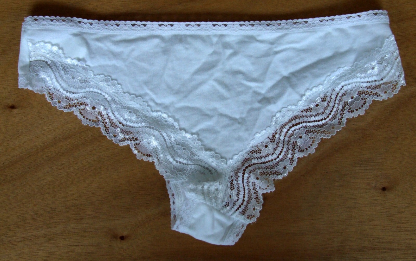 EX Chainstore NO VPL size 10 bikini knickers panties briefs cotton rich White