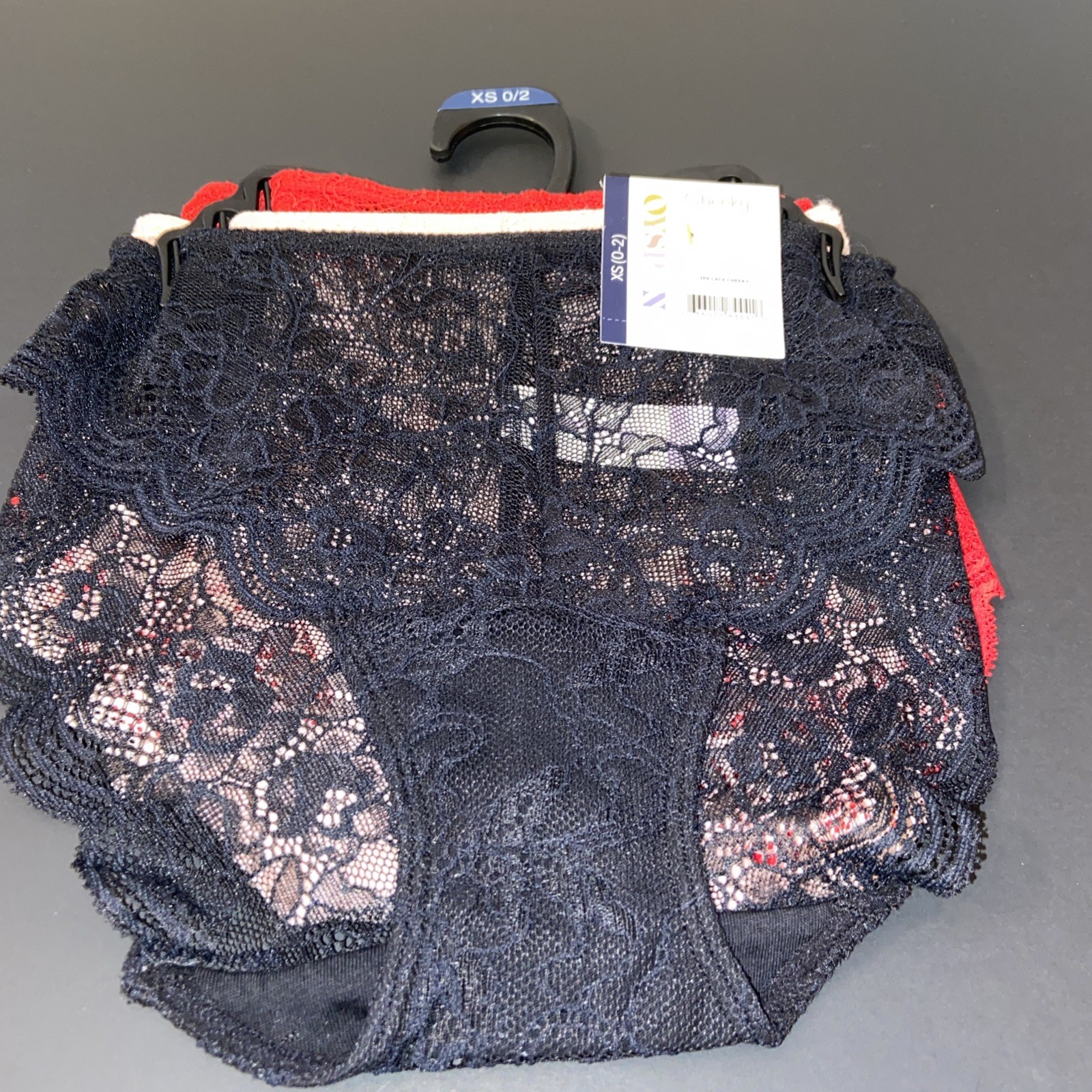 NEW! Joyspun 3 Pack! Sexy Cheeky Lace Hipster Panties / EXTRA SMALL / 0-2