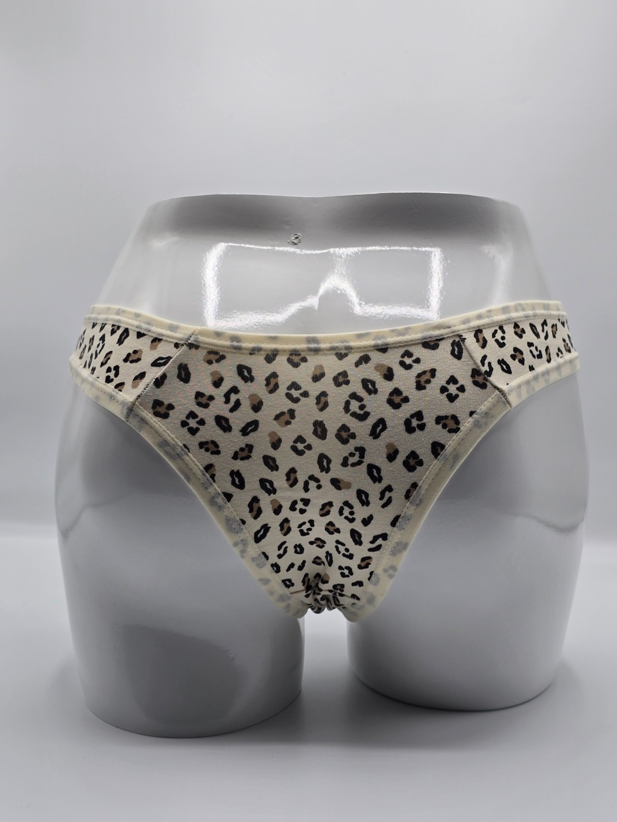 Animal Print 100% Cotton Brazilian Panty-Trim – Small