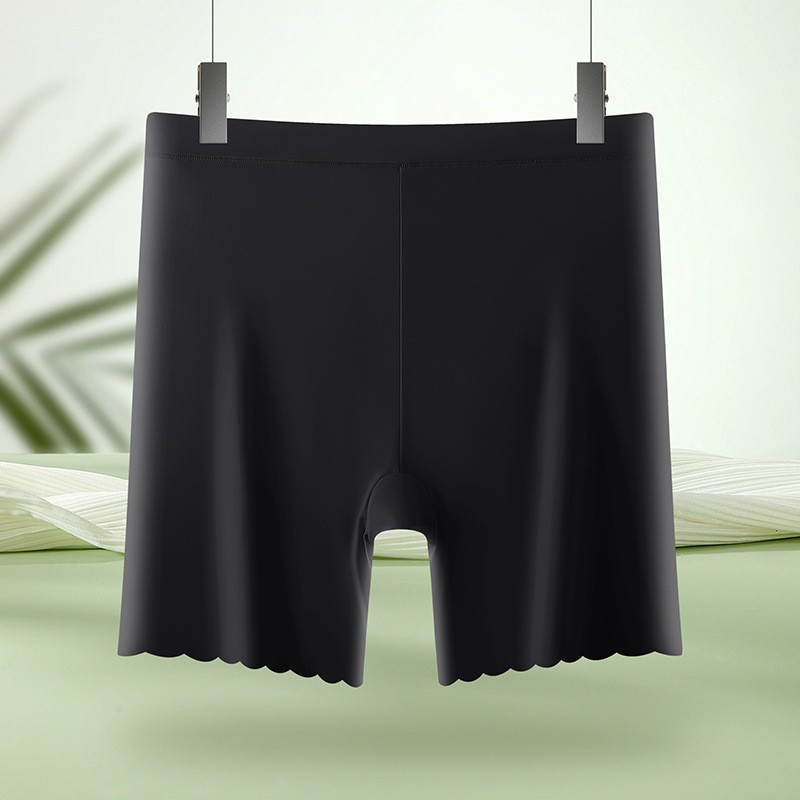 Women Legging High Waist Ice silk Solid Plus size Safety Underpants 92161