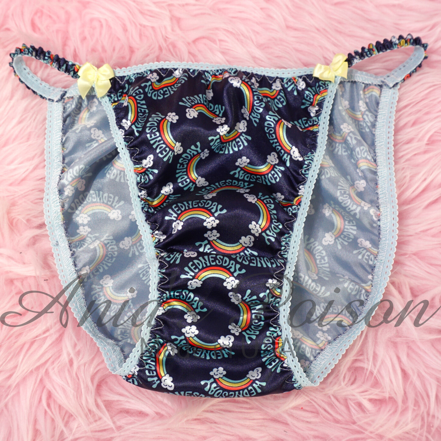 Satin Sissy Ladies panties – Days of the Week SET DUCHESS CUT string bikini 5-9