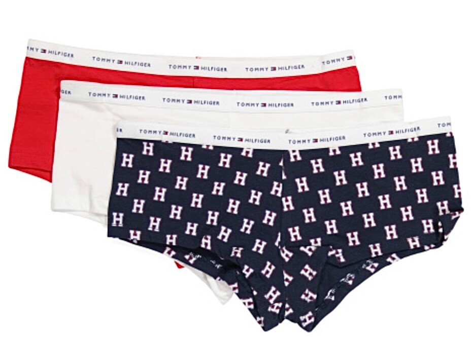 Tommy Hilfiger 3pk Stretch Boy Short Panties Size Medium COTTON NWT