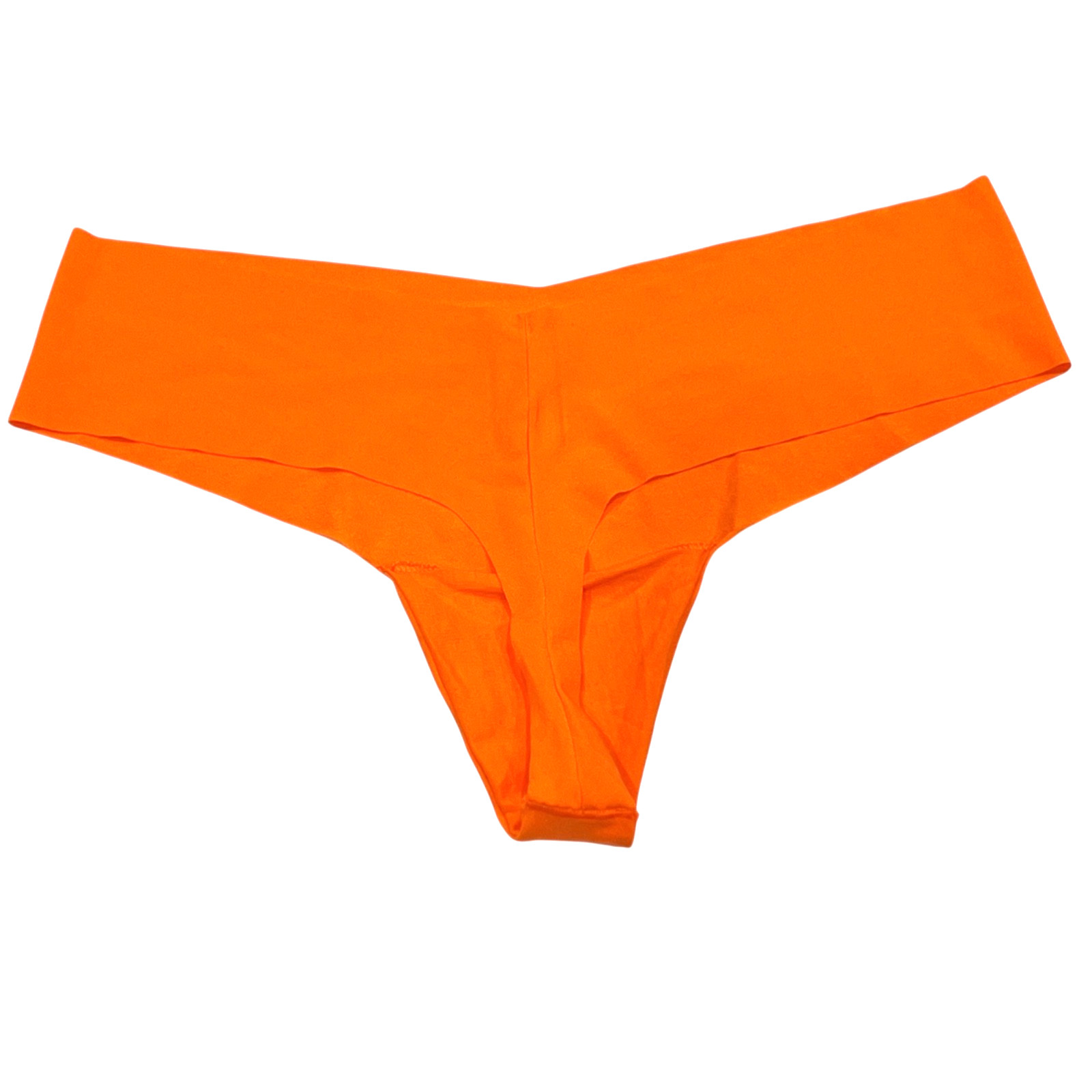 NWT VICTORIA’S SECRET PINK No Show Thong Pantie Sz XS-M-L-XL Orange Ghosts