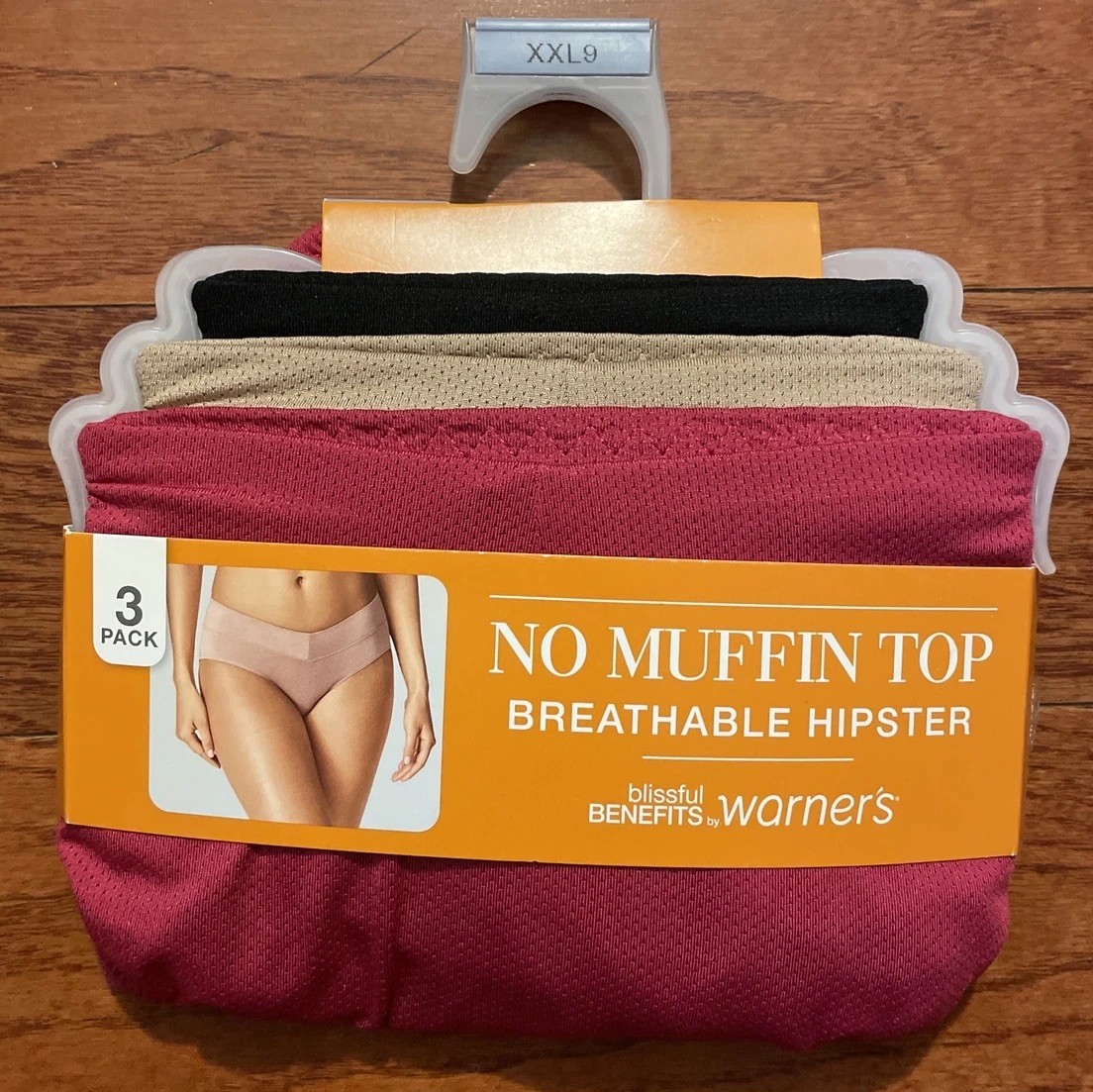 Womens Hipster Panty Warners Blissful 3 Pair Breathable Panties Size XXL 9