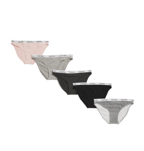 NWT Womens Calvin Klein 5 Pack Carousel Bikini Panties MSRP $65