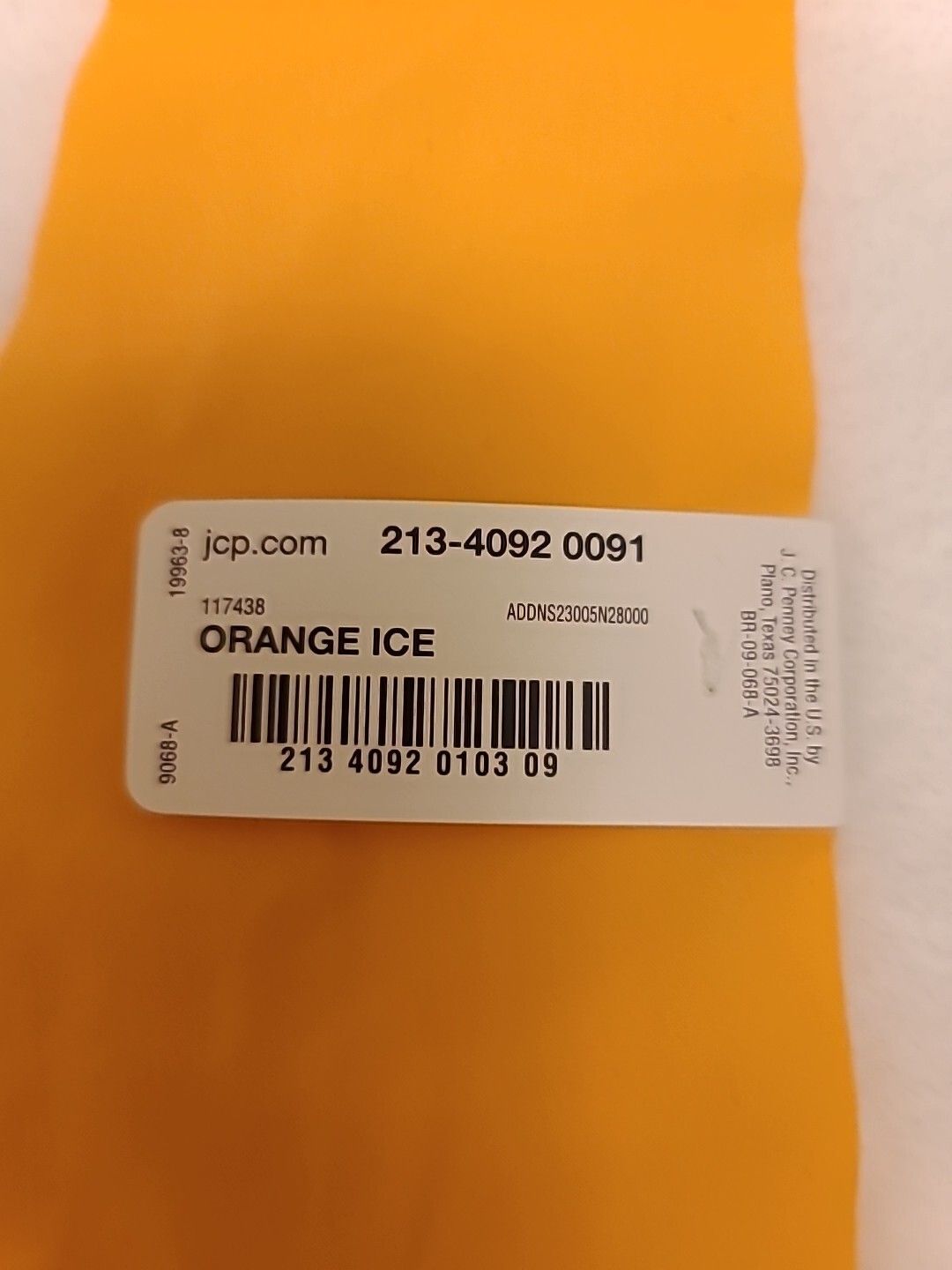 NWT FLIRTITUDE (By JC Penney) Orange Ice Thong Panties; Sz XL