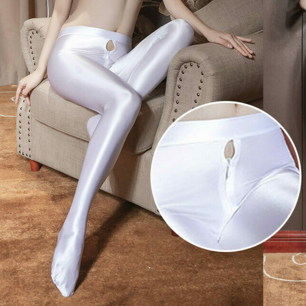 Women Sexy Sheer Glossy Pantyhose Stockings Tights or Bra Top Gym Yoga Fitness