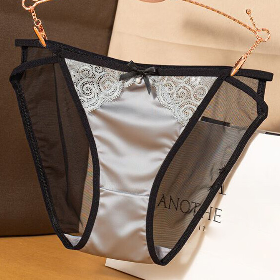 1/6 Pack Lot Womens Sexy Lace Satin Panties String Bikinis Brief Vintage Thongs