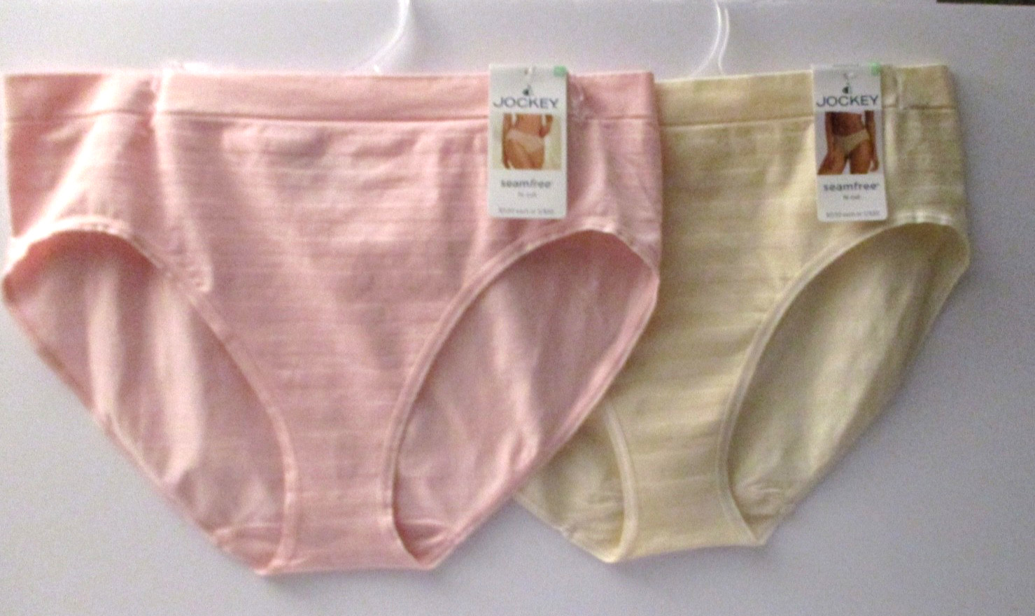 Jockey Womens seamfree hi-cut panties 2 pair size XL/8