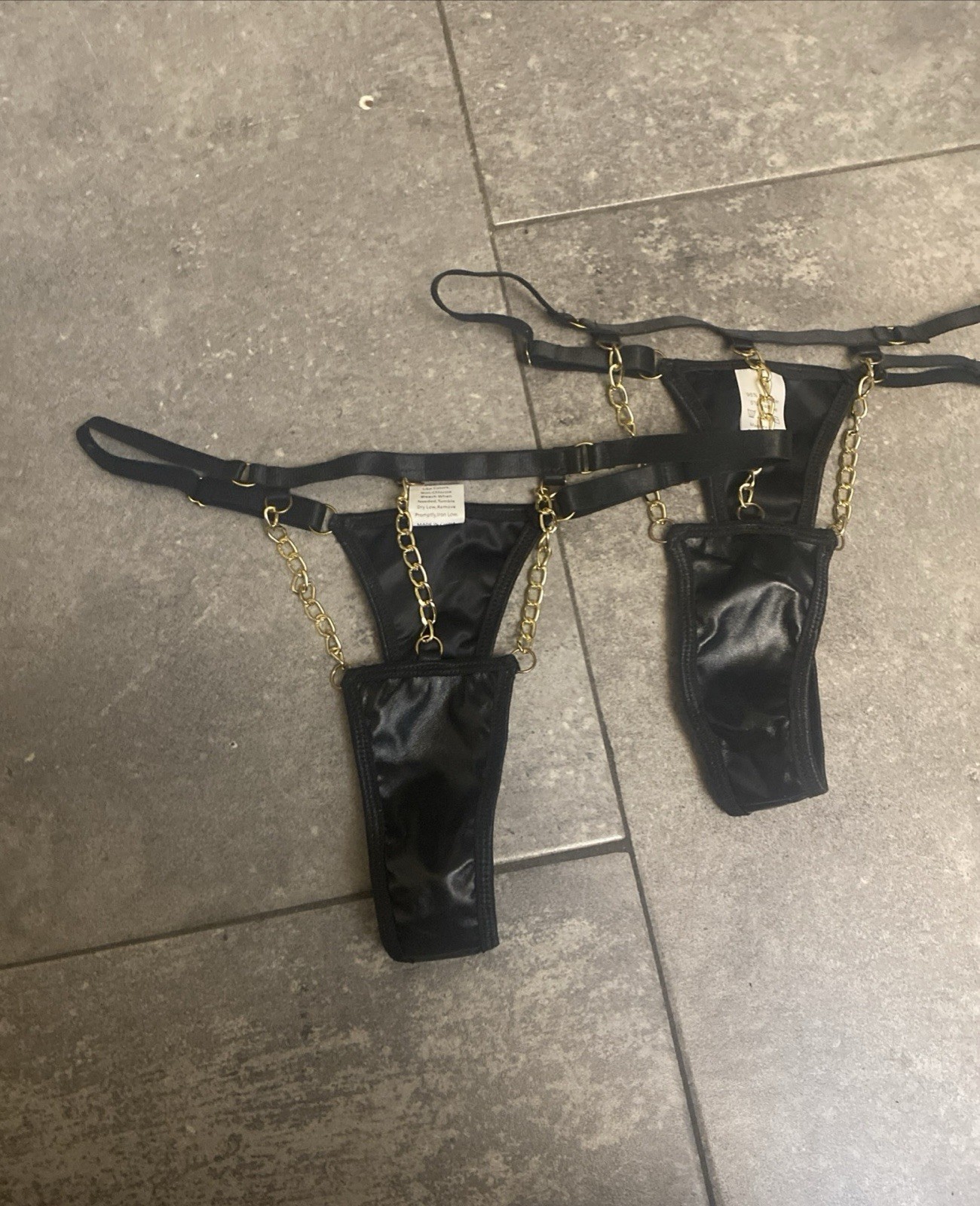 2-Ladies Womens Sexy Chain Thong Panties Lingeries Underwear Size Size Small
