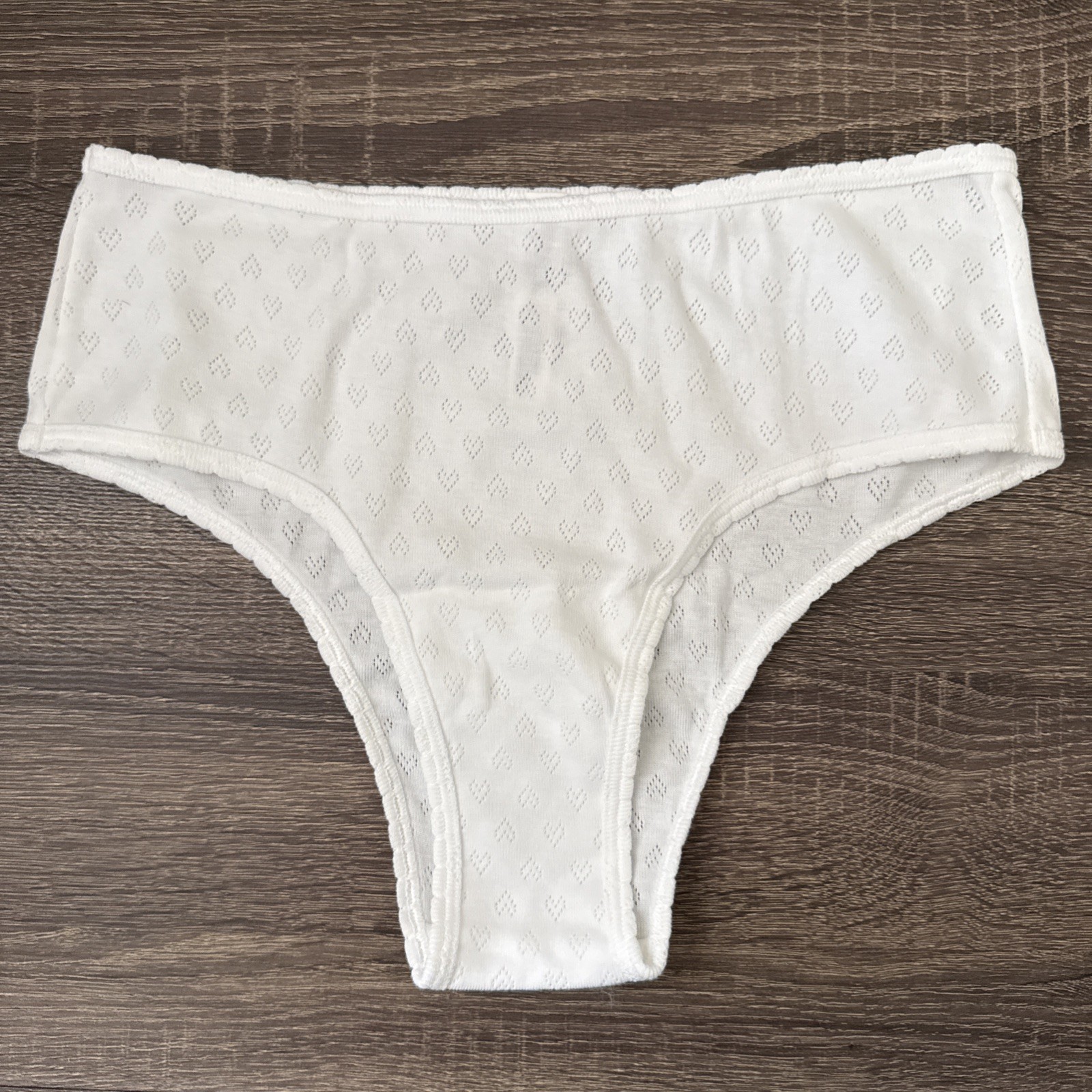 Pink By Victoria’s Secret Large White Eyelet Stretch Cheeky Panties
