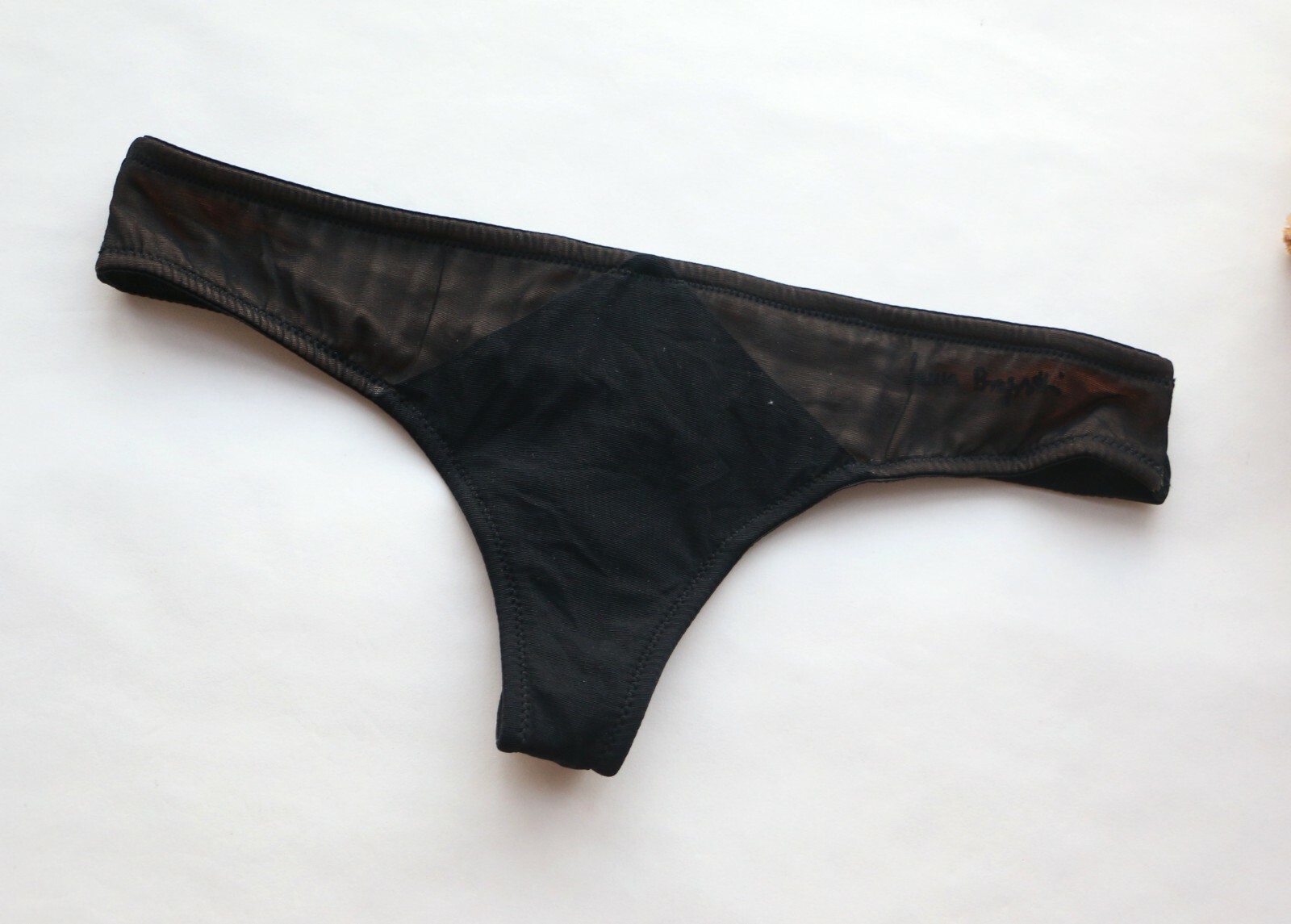 2PCS Women Sexy Thong Smooth&Mesh Underwear Hipster Lingerie G-string Panties S