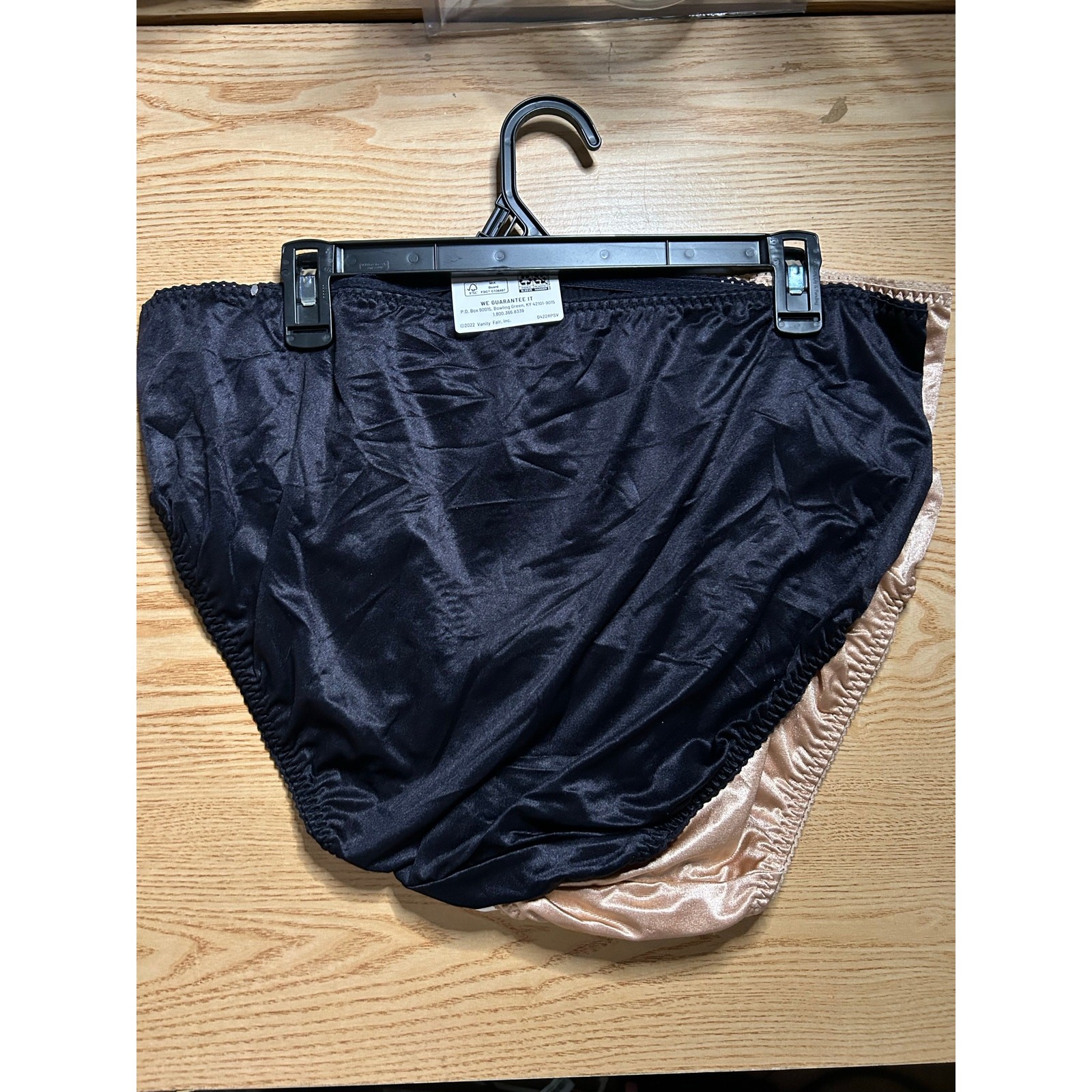New Women’s Vanity Fair 3 Pack Brief panties Black Tan-Gold White size 4XL/11