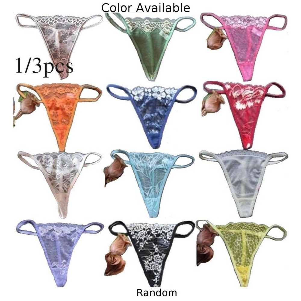 155-172cm Briefs Panties Underwear Lace Nylon Thong/String Waist 56-74cm