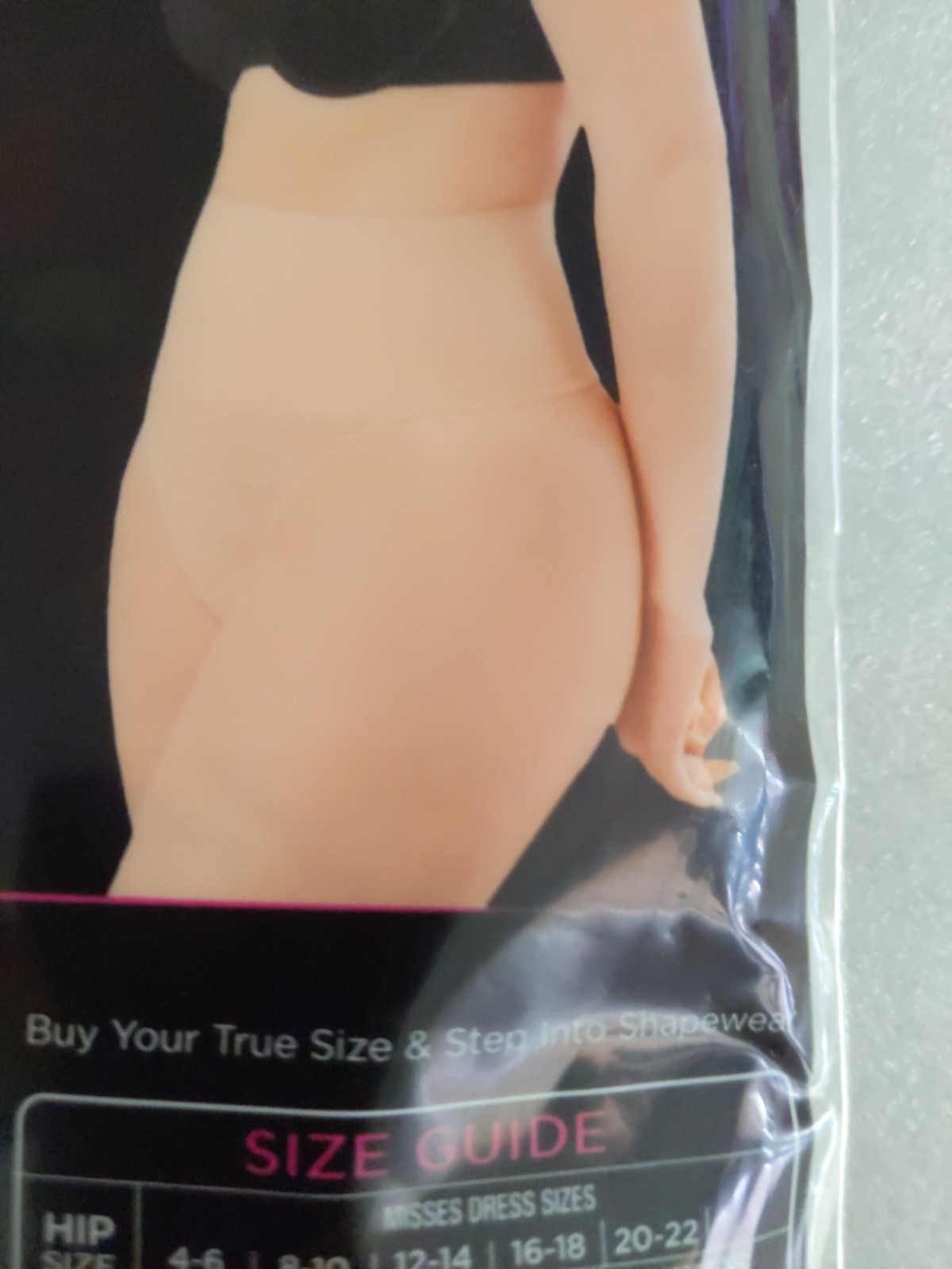 Maidenform Flexees Plus Size 22 24 Women’s Beige Lace Thong Panty Undies 3XL New