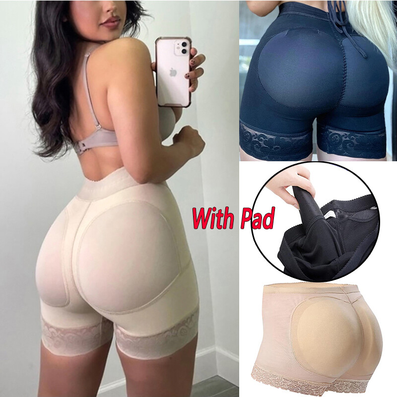 Buttock Padded Bum Pants Hip Enhancer Shaper Butt Lifter Boyshorts Underwear MLS