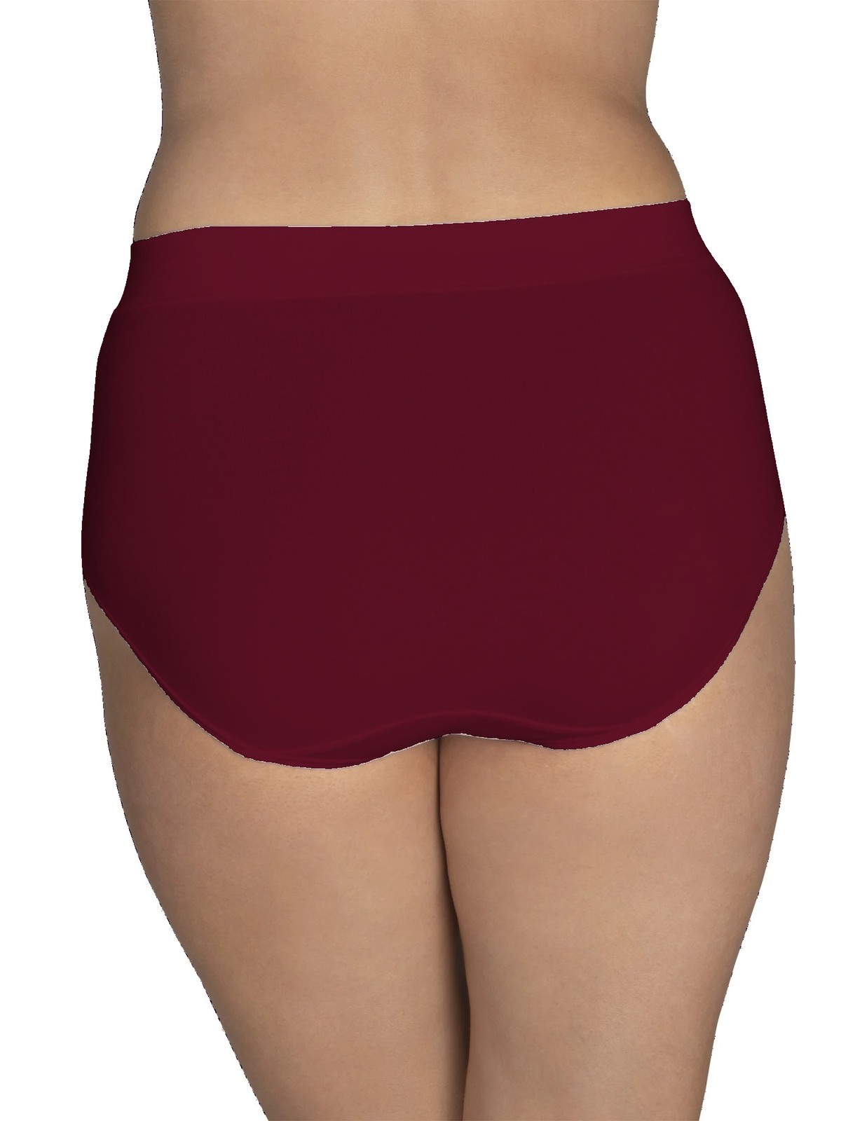 3 Pack Vanity Fair Beyond Comfort Hi-Cut Panties 13212 Moody Maroon Sz 6 NWT