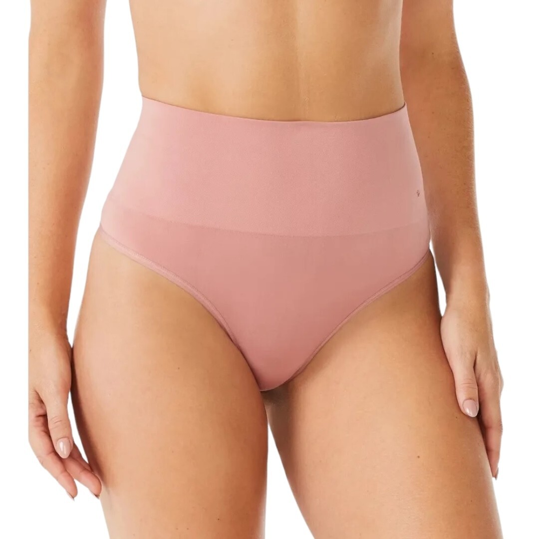 2pr Sofia Intimates Seamless Thong Panties Women Sz XXXL High Waist