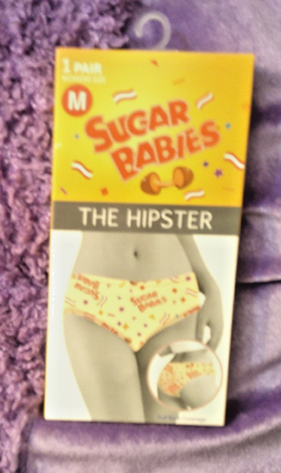 BRAND NEW Women’s Sugar Babies Hipster NOVELTY Underwear Size Medium 28-29