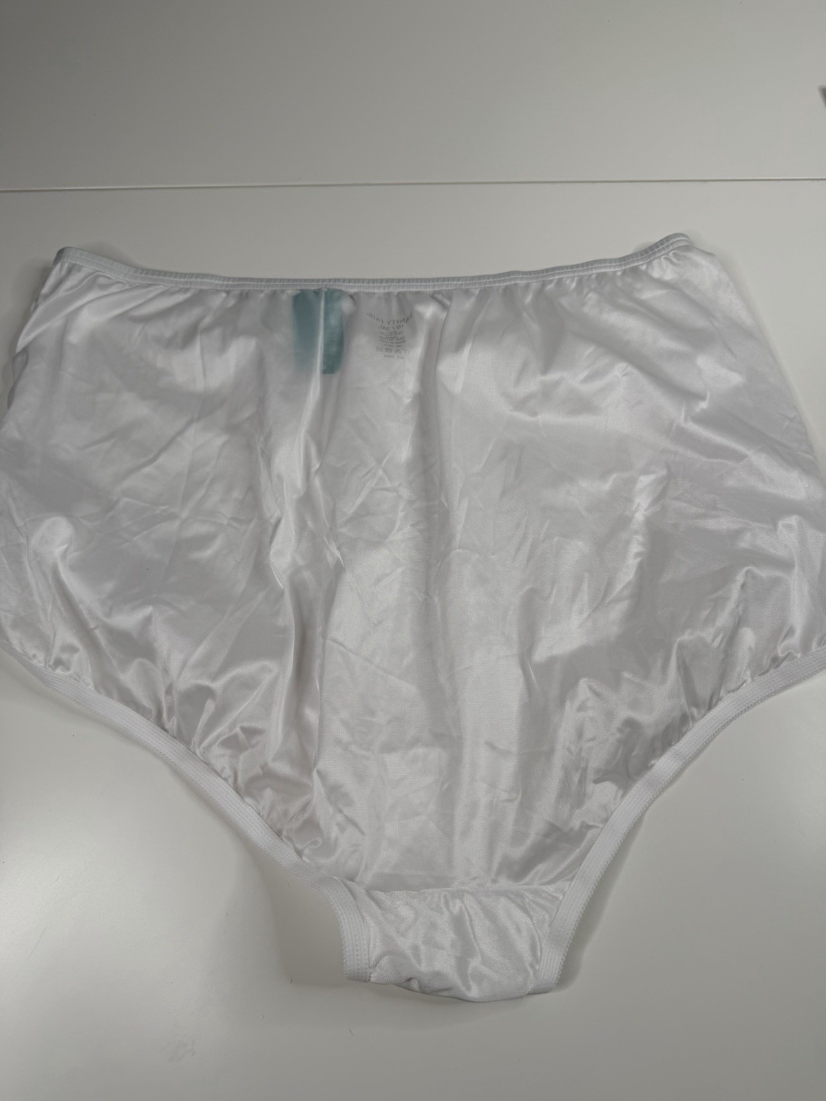 Vanity Fair nylon Cotton Briefs Size 10 3XL White NEW 16345 15712