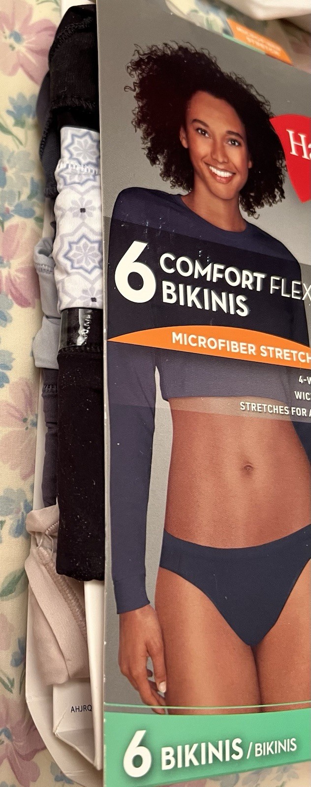 6 pack Size M Hanes Microfiber Comfort Flex Bikinis Panties Seamless Underwear