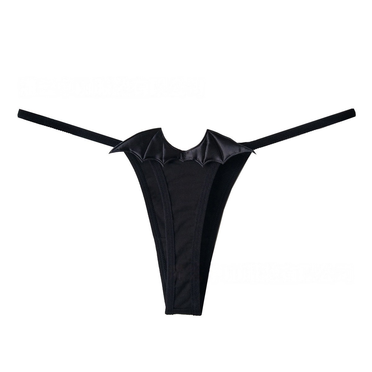 Winged Underwear Bat-Inspired Sexy Devil-Themed Lace-Up Thong