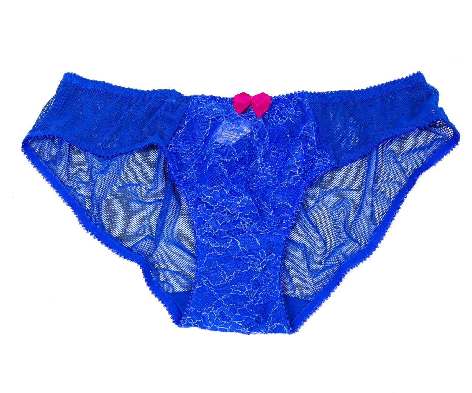 Women’s Claudette Darling New Wave Royal Blue Bikini Sexy Lingerie Sheer Lace