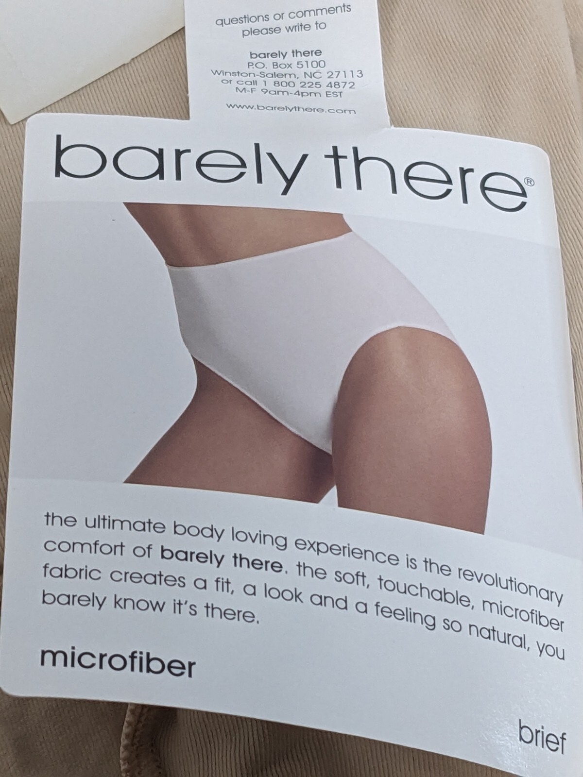 NWT Vtg Y2K 2001 Lot Of 3 Barely There Microfiber Super-Soft Briefs Size 6