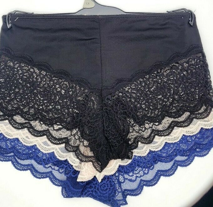 Prima Valentina ~ 3-Pair Women’s Underwear Panties Lace Plus Size: 1X, 2X, 3X