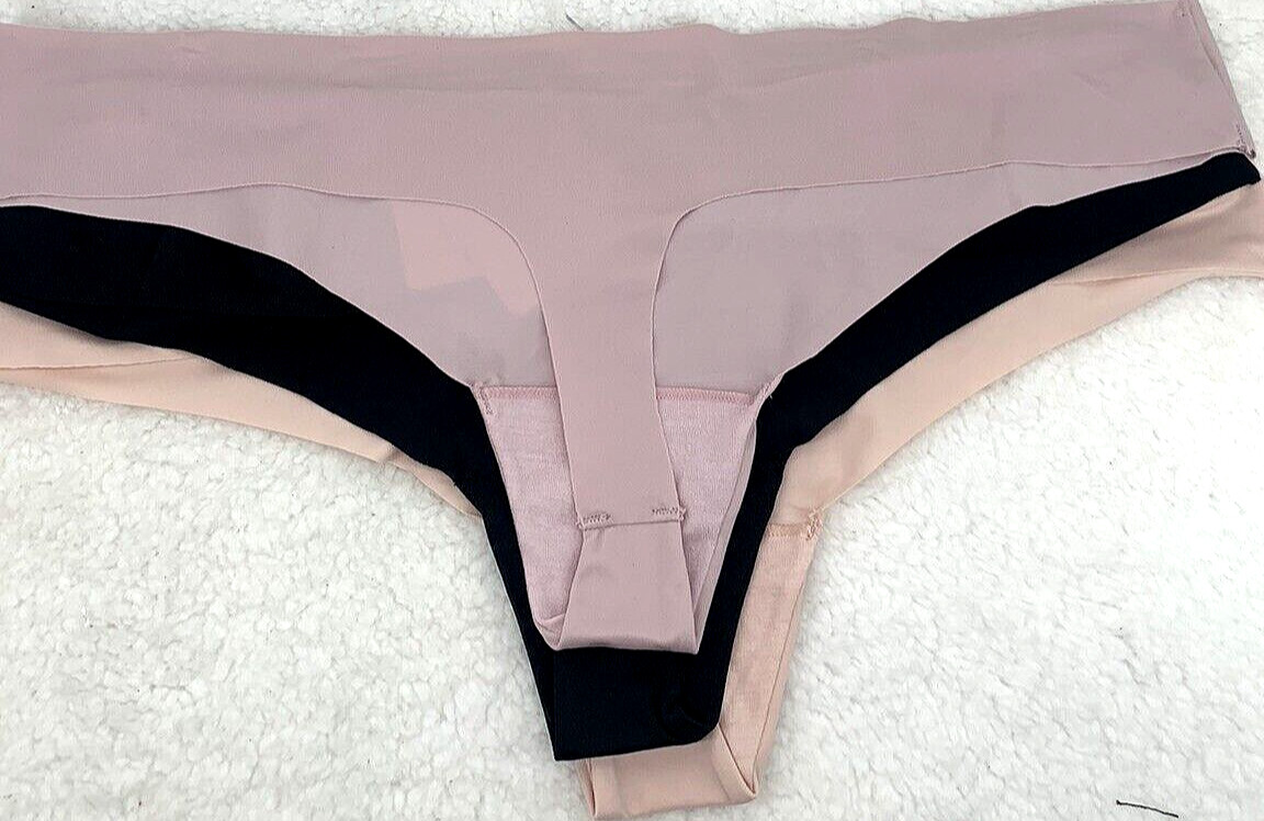 Tranquil & True Women’s Thong SZ 2XL 3-Pk Matte Micro Seamless Edges Laser Bond