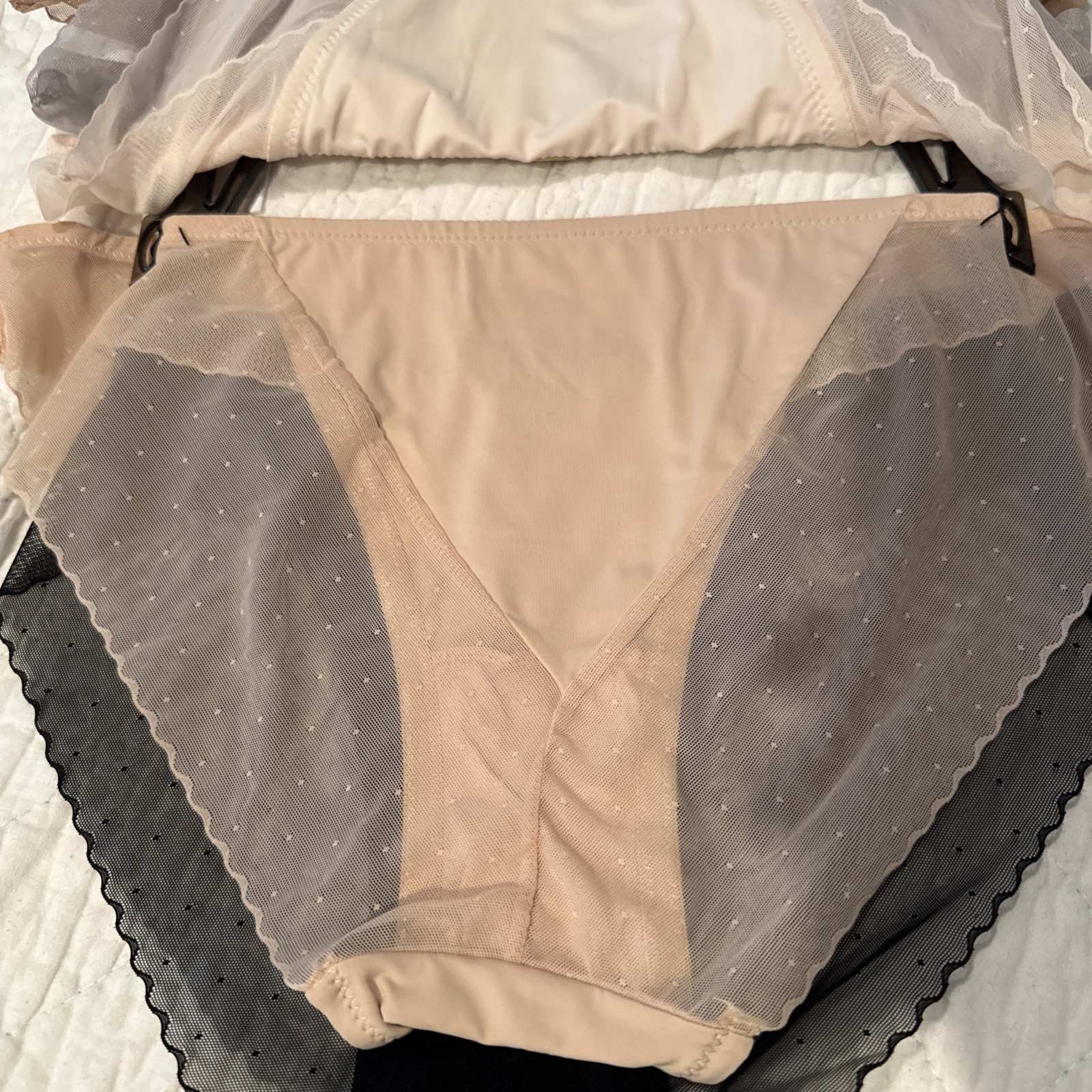 Jason Wu 5 Pack Bikini Panties Underwear Size Large Black Gray Brown Nylon