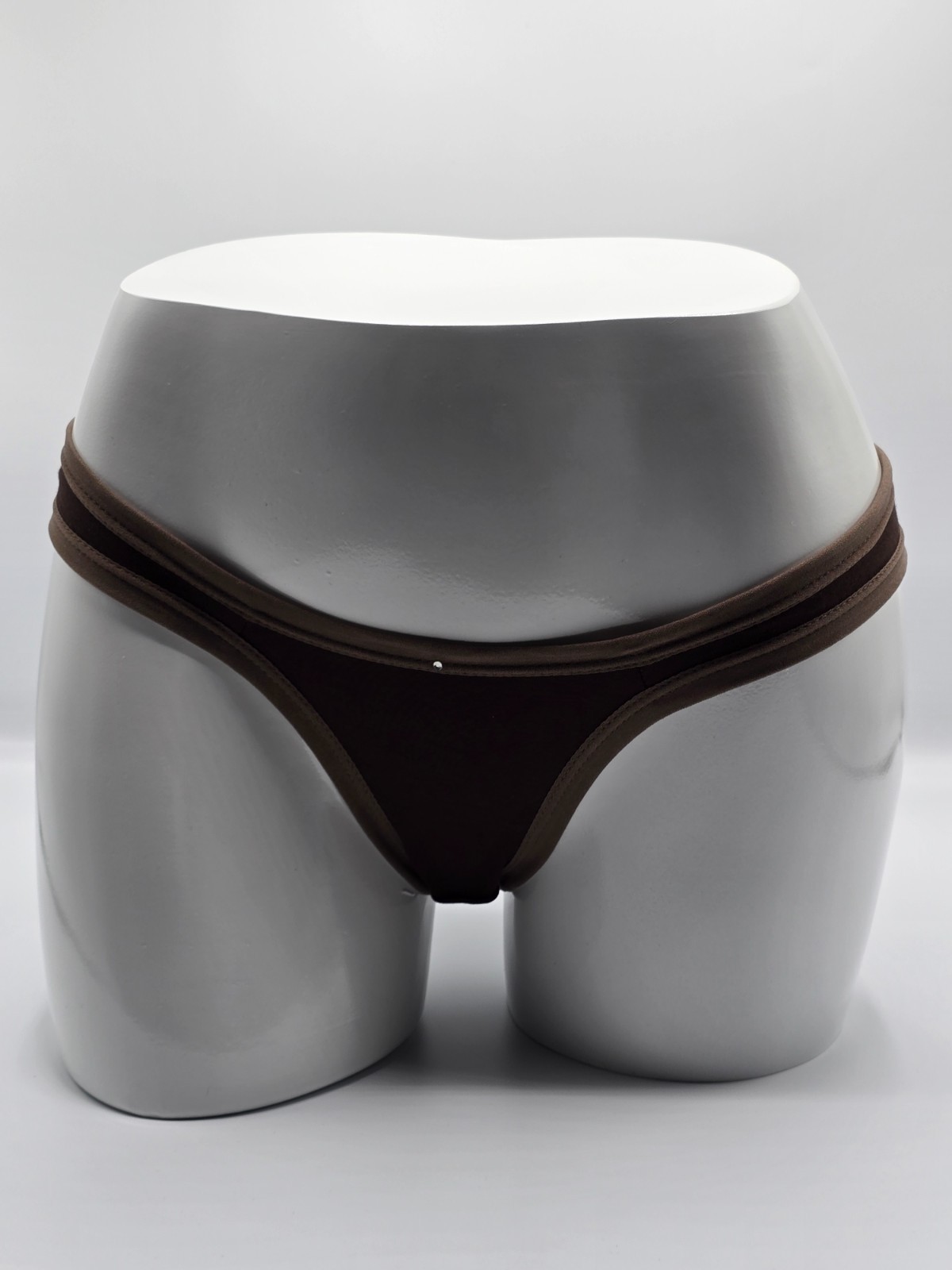 Chocolate 100% Cotton Brazilian Panty-Trim – Medium