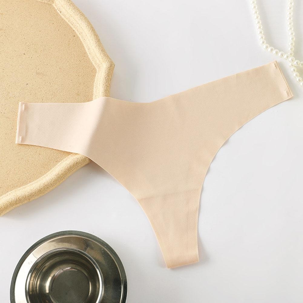 Triangle Underwear for Women with Ice Silk Cotton Fabric Low Waist Design