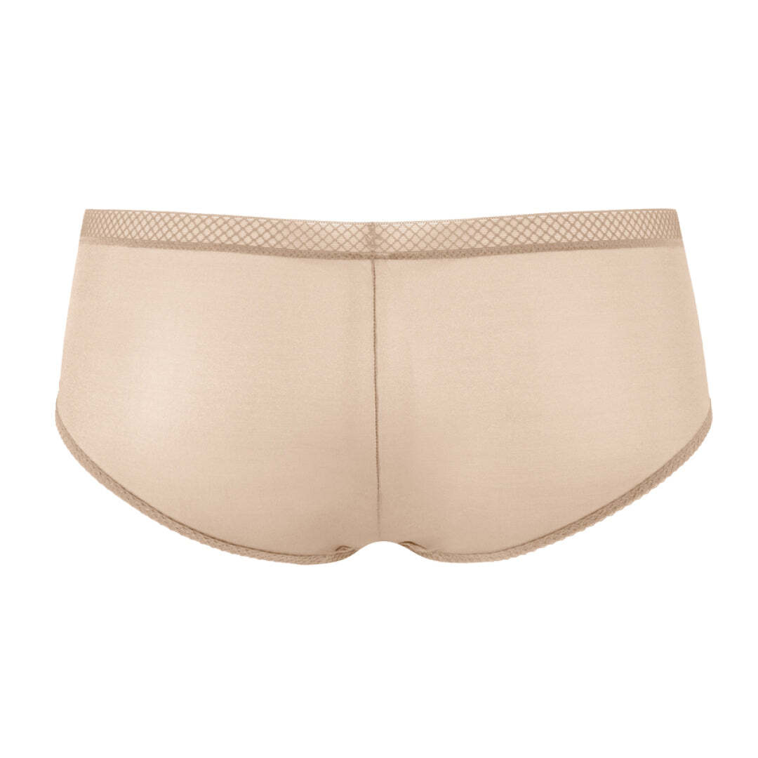 Gossard Glossies Sheer See Through Shorts Panty Mid Rise New Lingerie Nude 6274
