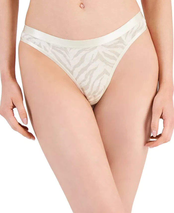 JENNI Women’s Thong Beige with Tiger Stripe PICK SIZE