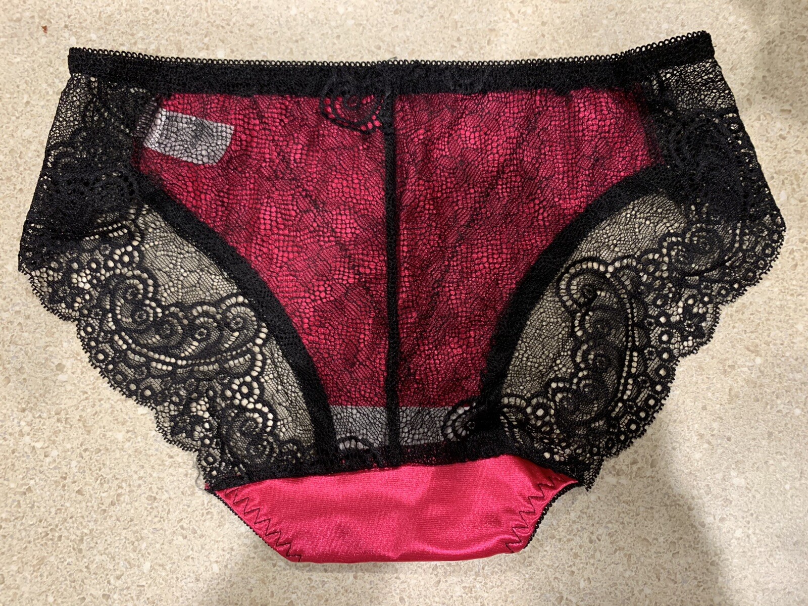 Satin Silky Lace Panties❤️ Rose Red!🔥🤗🤗