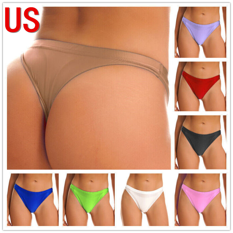 US Sexys Womens Low Rise Sexy Thongs Briefs Cheeky Panties Swim Bikini Underwear