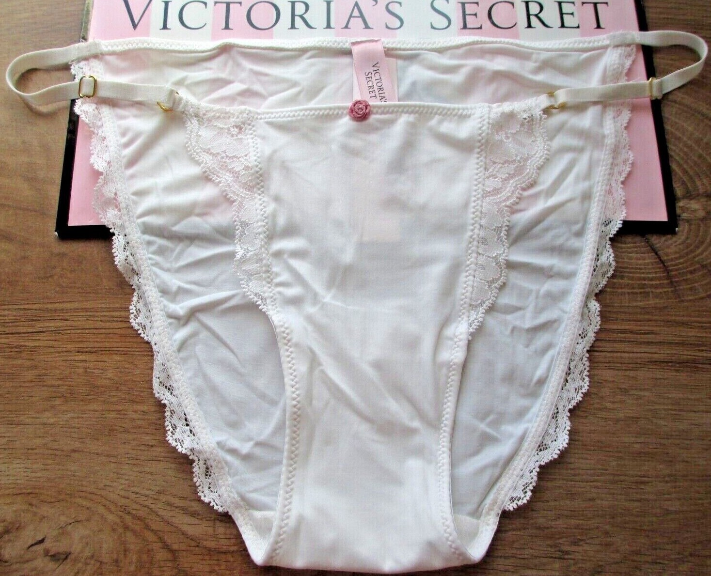 VICTORIA’S SECRET DREAM ANGELS Adjustable String Bikini Panty S M L XL White VS