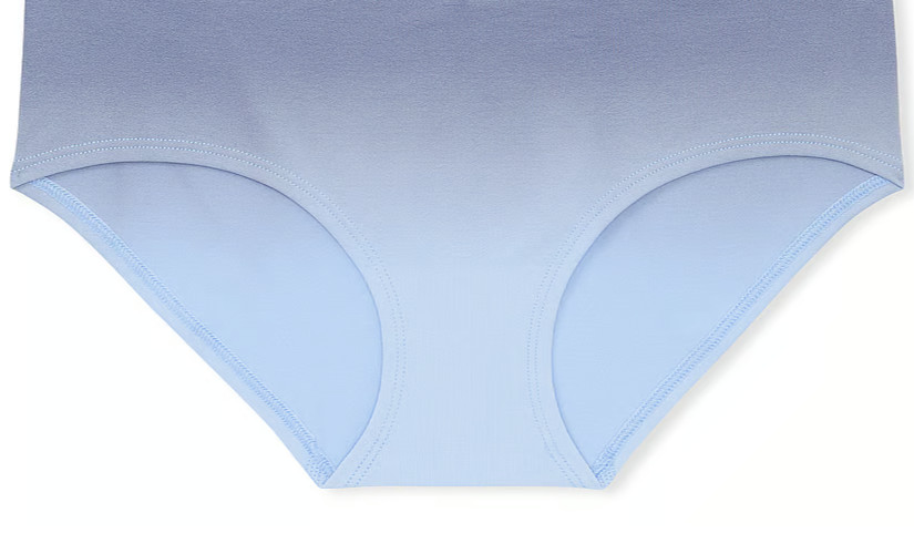 M Soft Blue Dip Dye Seamless Victorias Secret PINK Hipster Hiphugger Pantie