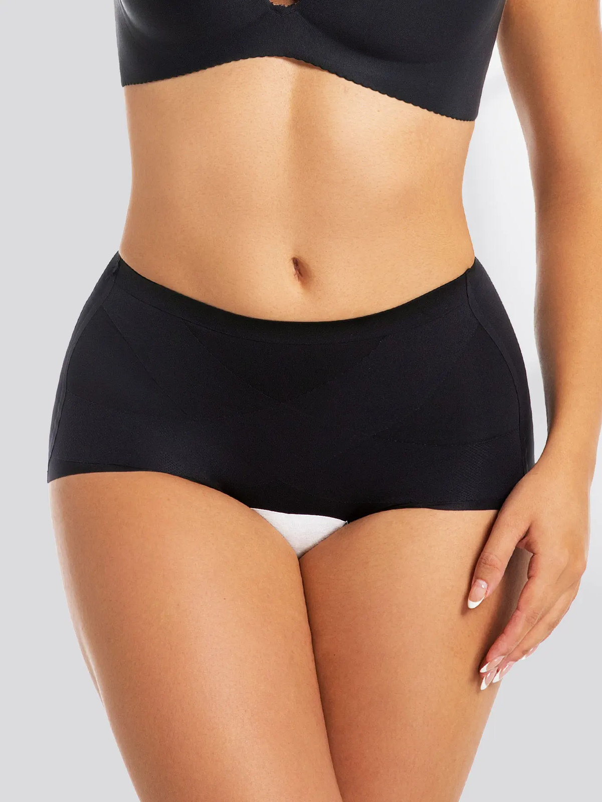 Safety Shorts Pamties Women’s Low Waist Seamless Tummy Control Boyshort Comfort