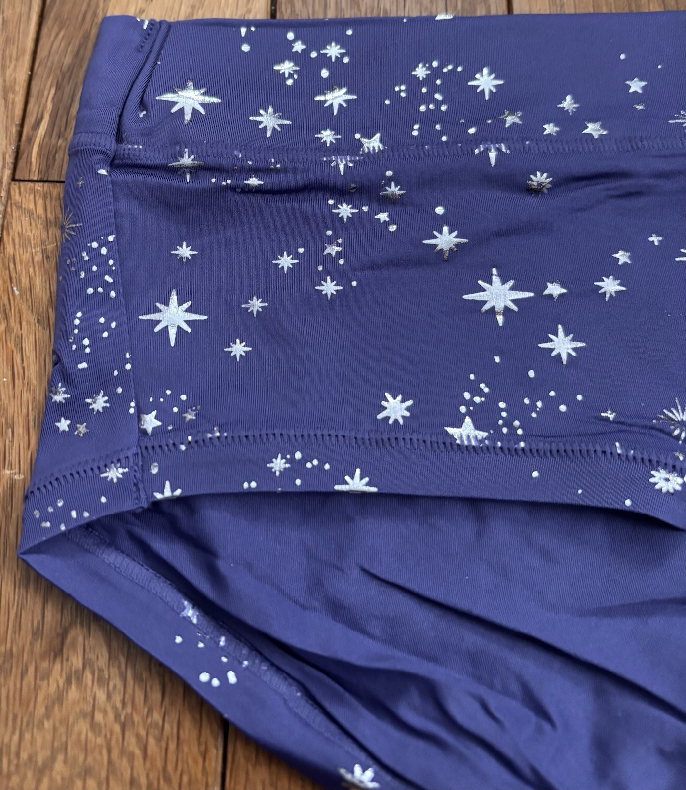 Plus Size 14/16 Lane Bryant Cacique Comfort Bliss Hipster Violet Silver Stars