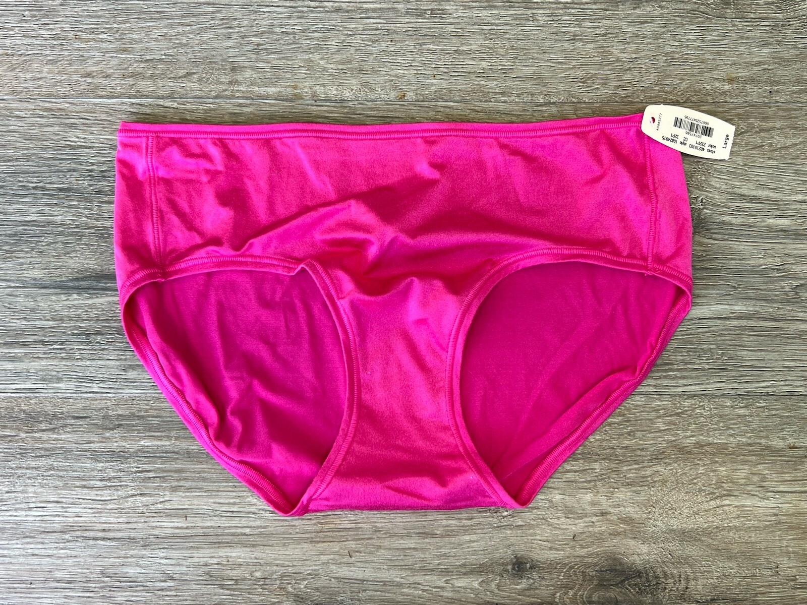 Vintage Victoria’s Secret Silky Smooth Satin Fuchsia Panty Size Large New