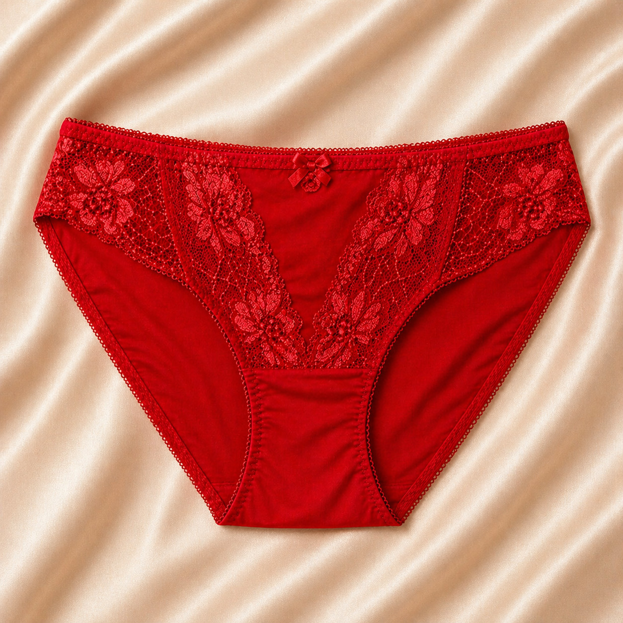 3 Pack Size XL Women Lace Panties Set Sexy Bikini Underwear Lingerie Multi-Color