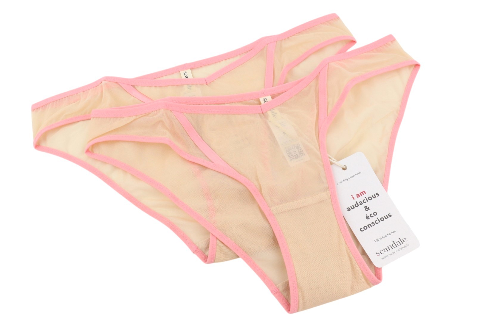 SCANDALE La Culotte Sleek-Nude A14 Women’s Panties M Sheer Mesh