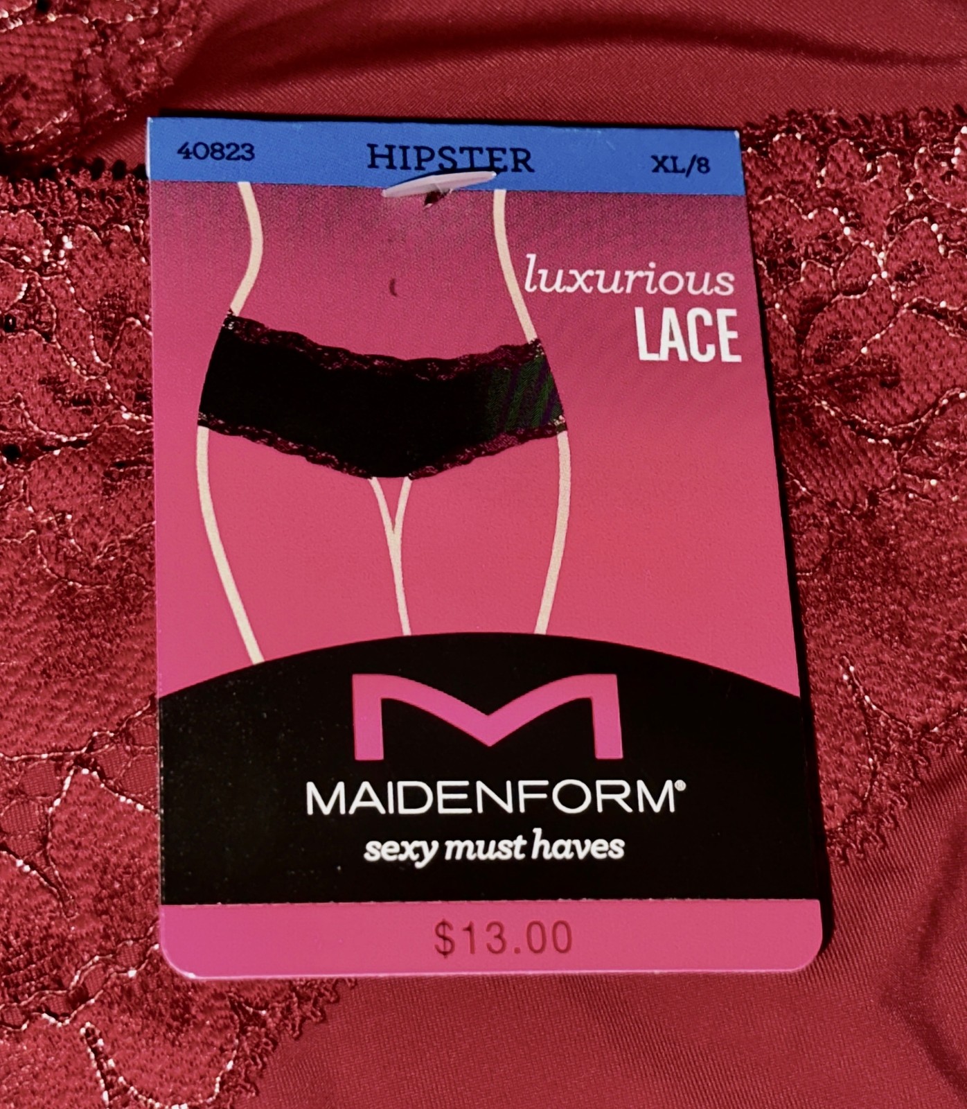 MAIDENFORM Sexy Must Haves Luxurious Lace Cheeky Hipster Panty Women S 5 M 6 L 7