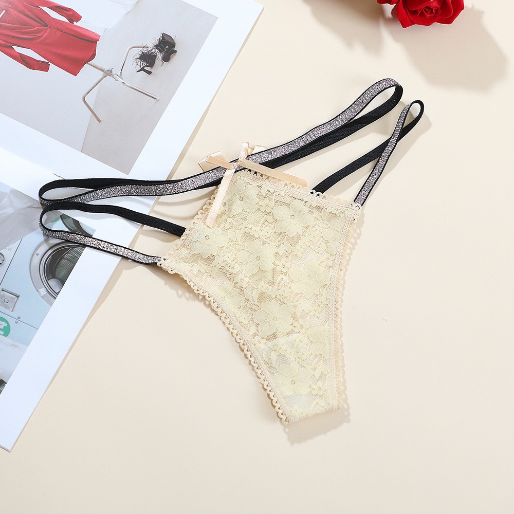 6 Pack Lot Sexy Womens Lace Panties Thongs Briefs See Through Underwear Lingerie