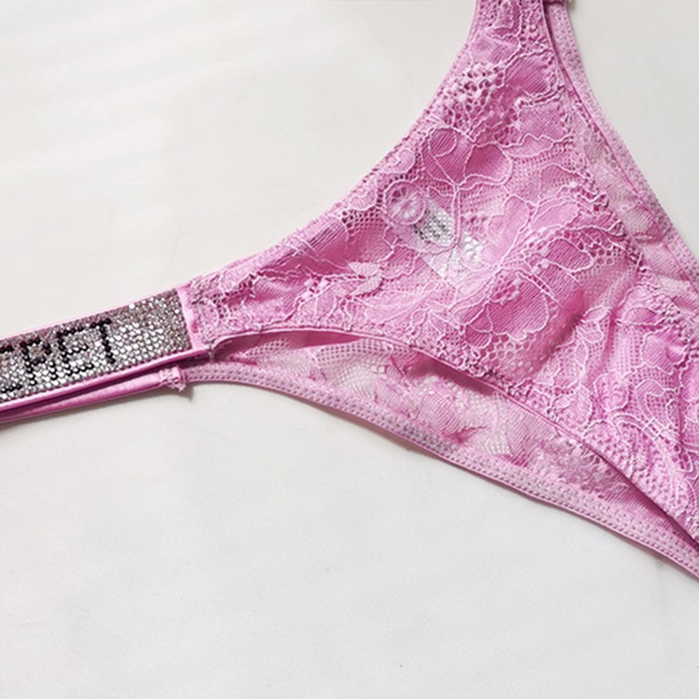 High Cut T Back Lace Briefs Underwear for Women Lace G String Thongs Panties