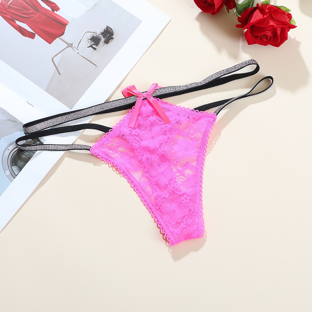 6 Pack Lot Sexy Womens Lace Panties Thongs Briefs See Through Underwear Lingerie