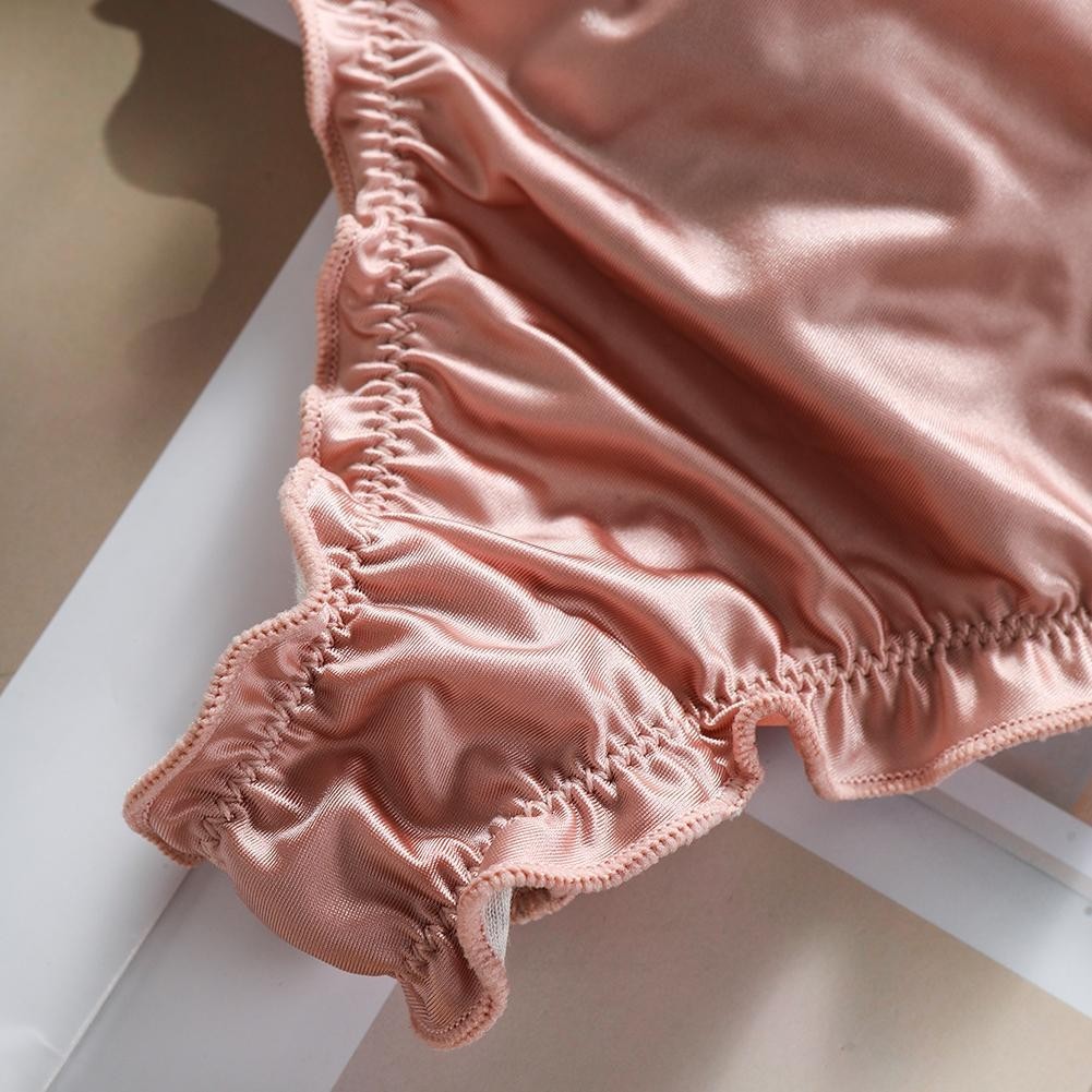Daily Wear Ice Silk Underwear Seamless Briefs 76% Polyester 24% Spandex