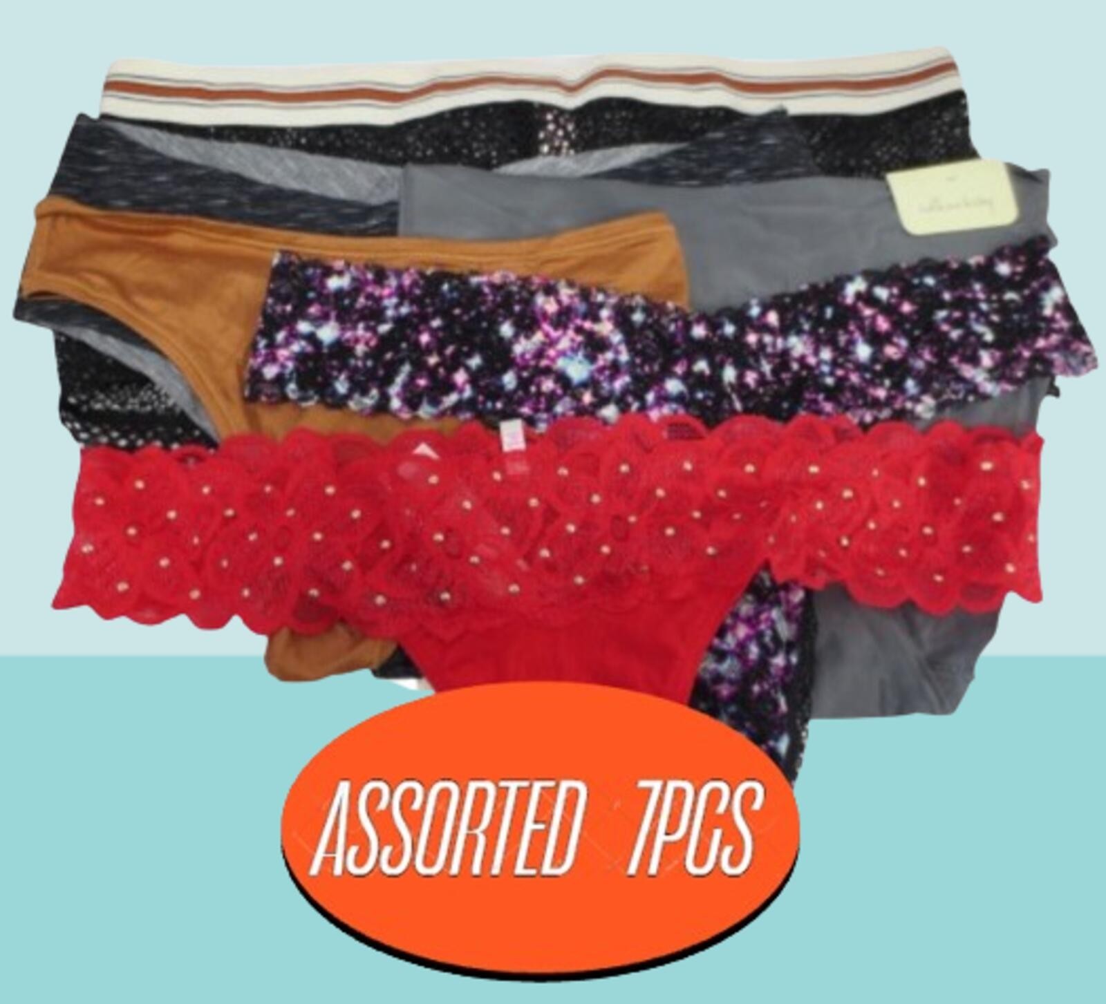 VICTORIA’S SECRET & PINK PANTIES ASSORTED STYLES NWT SIZE: M 7PCS SET